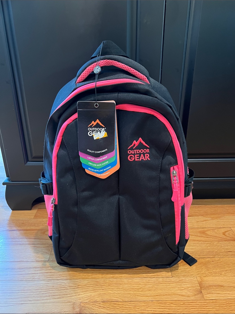 Outdoor Gear Black and Pink Women's Backpack